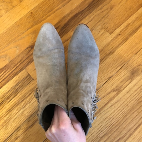 Sam Edelman Rudie Studded Fringe Bootie Sz 10 - Picture 9 of 10